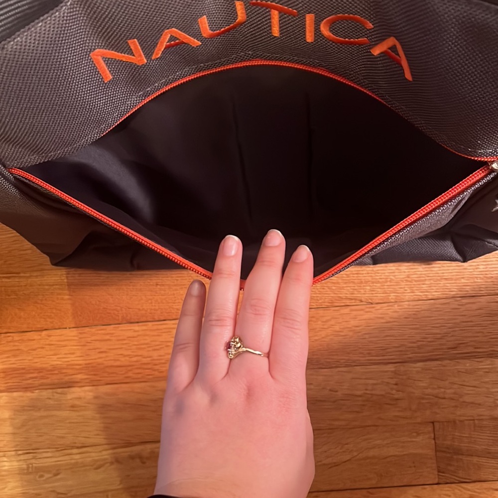 NWT Nautica Gray Tote Bag - Picture 6 of 6